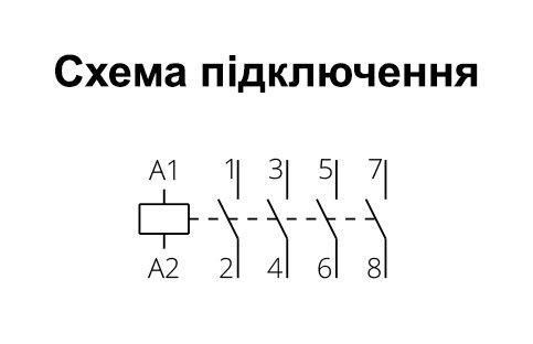 Контактор IKA25-40 25А 4НВ 220/240 В 50/60 Гц (30046007000)