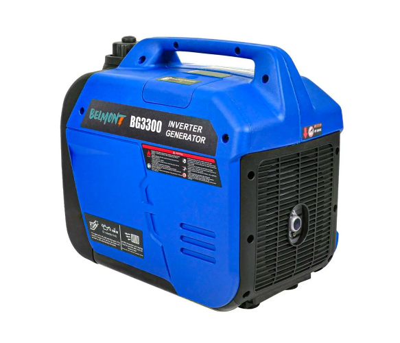 Генератор інверторний БЕНЗИНОВИЙ BELMONT BG3300 (3,3 kW), однофазний, 220V, 50Hz, об'єм бака 4л, ручний запуск
