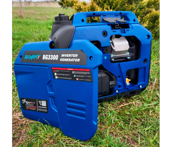 Генератор інверторний БЕНЗИНОВИЙ BELMONT BG3300 (3,3 kW), однофазний, 220V, 50Hz, об'єм бака 4л, ручний запуск