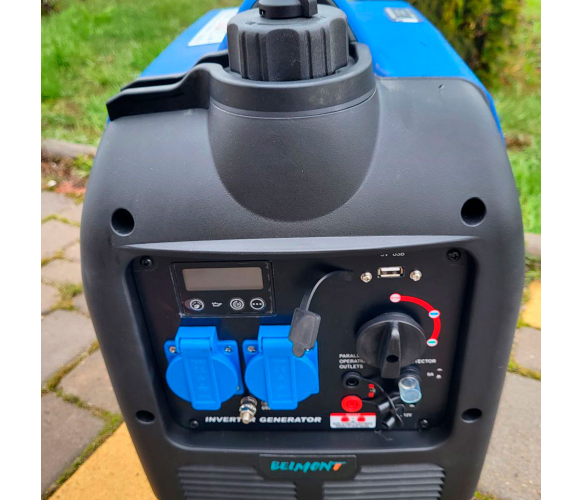 Генератор інверторний БЕНЗИНОВИЙ BELMONT BG3300 (3,3 kW), однофазний, 220V, 50Hz, об'єм бака 4л, ручний запуск
