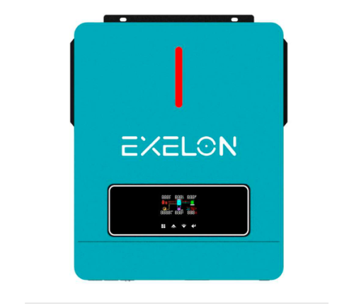 Гибридный инвертор 6,2 кВт Exelon ECP-6200/48 6,2KW 48V ток заряда 0-120A MPPT 22А 60-450V DC 420x350x110мм 8,9кг