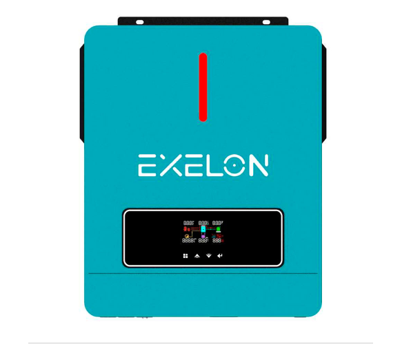 Гибридный инвертор 6,2 кВт Exelon ECP-6200/48 6,2KW 48V ток заряда 0-120A MPPT 22А 60-450V DC 420x350x110мм 8,9кг