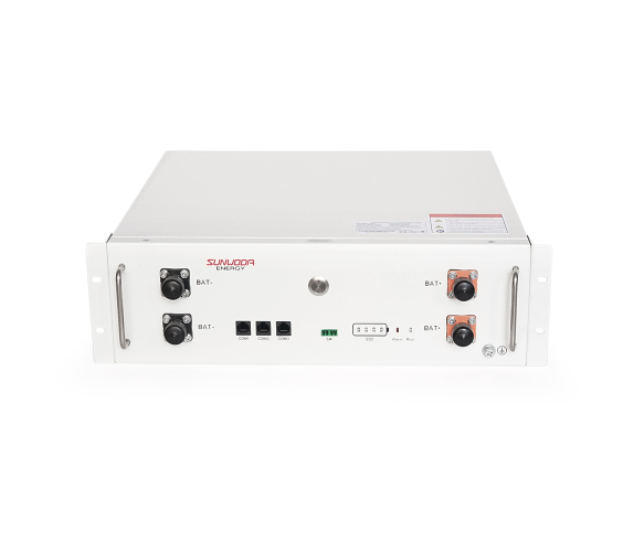 АКБ Аккумулятор SUNWODA ATRIX-5 Lithium-Ion 51,2V 100AH 5000Wh BMS 100/100A CAN 2.0/RS485, 482x135x433мм 45кг без кабелей