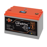 Акумулятор LP LiFePO4 12,8V - 100 Ah (1280Wh) (BMS 100A/50А) пластик LCD Smart BT