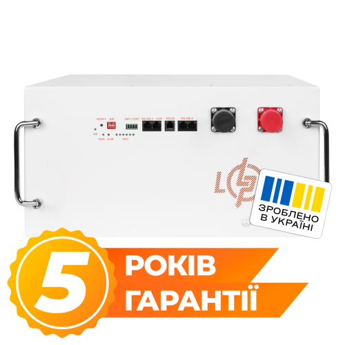 Аккумулятор LP LiFePO4 51,2V - 280 Ah (14336Wh) (BMS JK 200A/100А) RM RS485/CAN WH