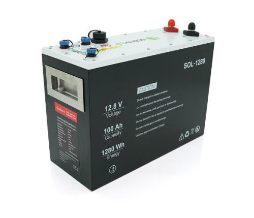 АКБ Акумулятор SOLINVED 12-100 Black LiFePO4 12,8V 100AH 100/100А 360x140x250мм 12,5кг