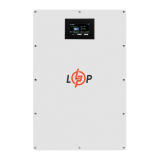 Акумулятор LP LiFePO4 51,2V - 100 Ah (5120Wh) (BMS 100A/50А) метал LCD Smart RS485/CAN JK настінний