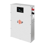 Акумулятор LP LiFePO4 51,2V - 100 Ah (5120Wh) (BMS 100A/50А) метал LCD Smart RS485/CAN JK настінний