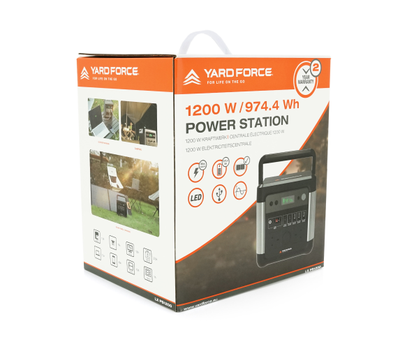 Портативне джерело живлення Voltronic 1,2 кВт Yard Force LX PS1200 з АКБ Li-ion 22,2V 43,5Ah 974Wh 248х190х245мм 9,8кг