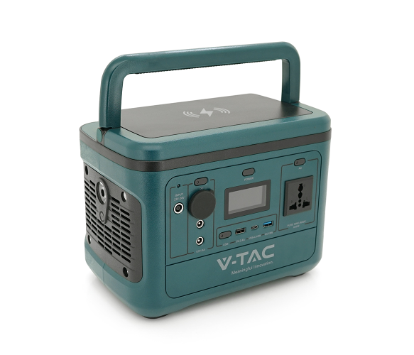 Портативне джерело живлення V-TAC VT-606, 500W, LiFePO4 IRF32135 21,6V 26.2Ah 568Wh 275х170х200мм 5,4кг