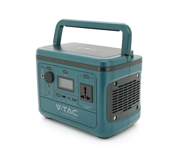 Портативне джерело живлення V-TAC VT-606, 500W, LiFePO4 IRF32135 21,6V 26.2Ah 568Wh 275х170х200мм 5,4кг