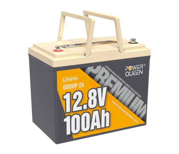 АКБ Акумулятор Power Queen 12-100 Pro LiFePO4 12V 100AH, 1280Wh, BMS 100A, 329*172*214мм 10кг