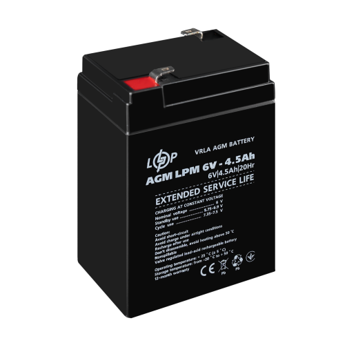 3860 Акумулятор AGM LPM 6V - 4.5 Ah