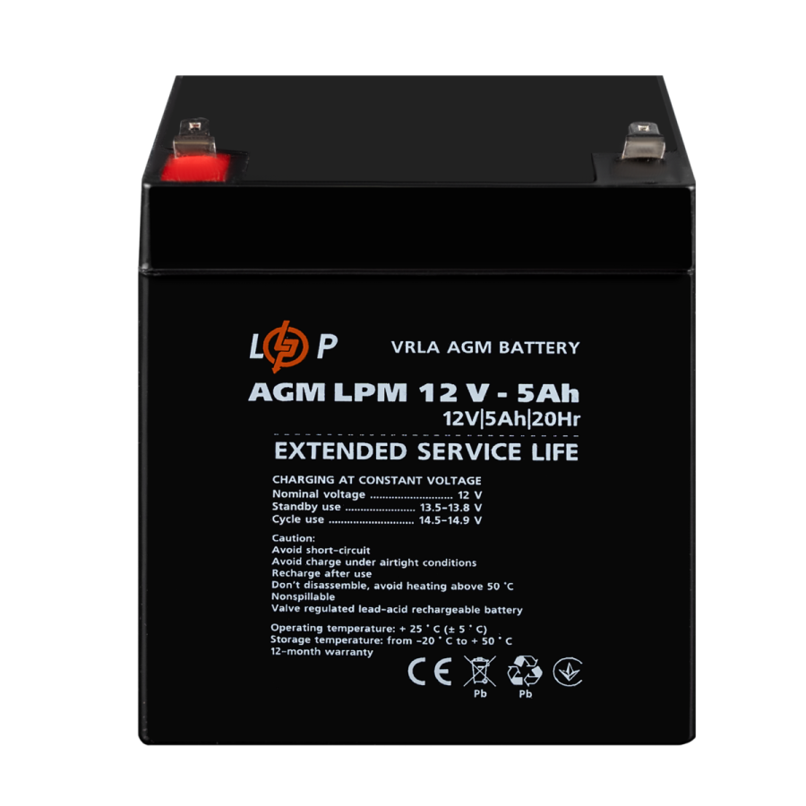 Акумулятор AGM LPM 12V - 5 Ah
