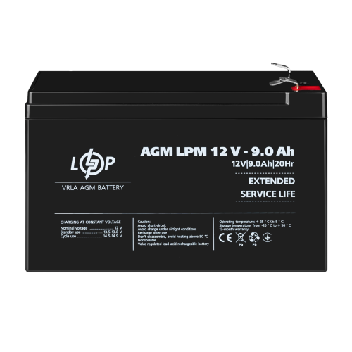 Акумулятор AGM LPM 12V - 9 Ah