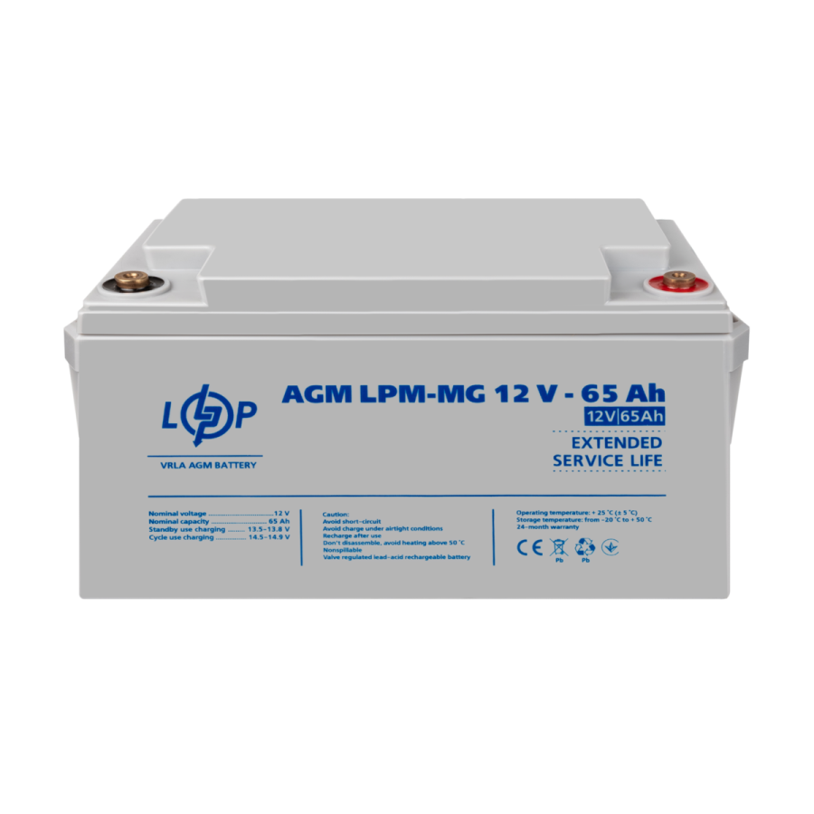 Акумулятор мультигелевий LPM-MG 12V - 65 Ah