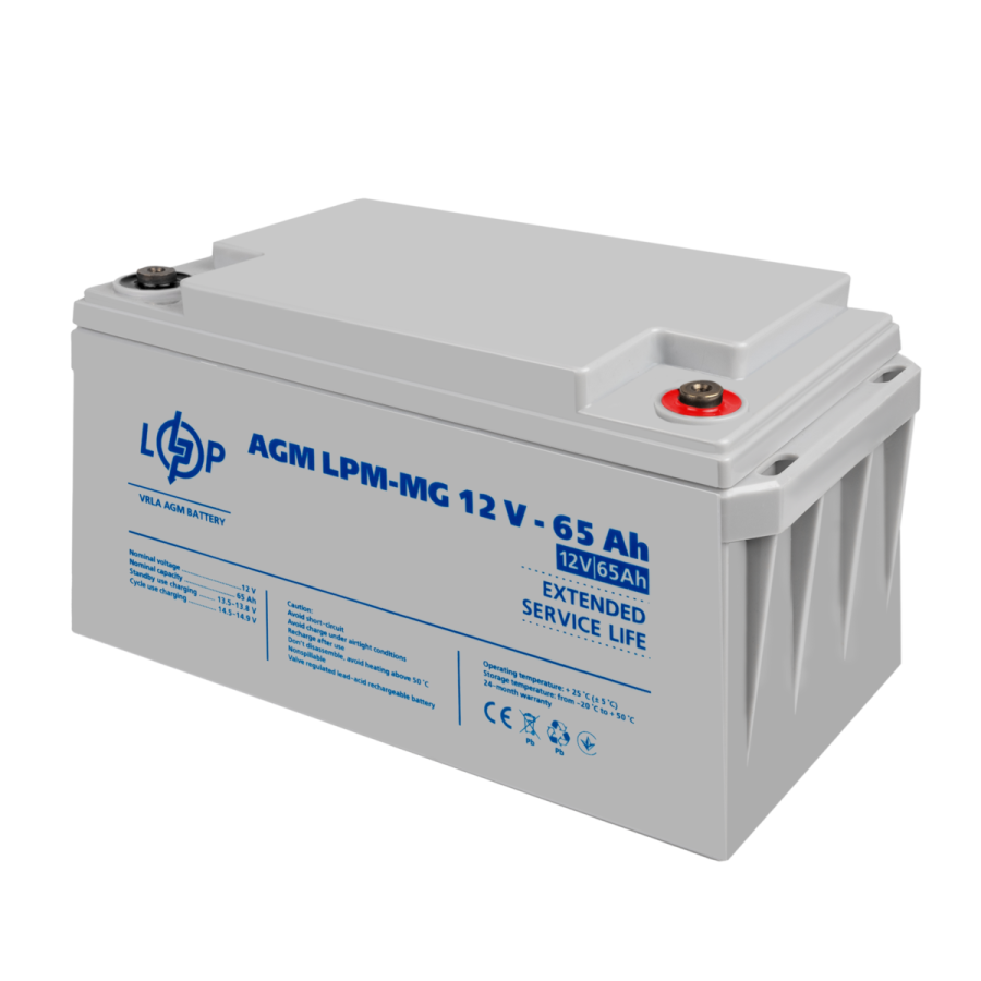 Акумулятор мультигелевий LPM-MG 12V - 65 Ah