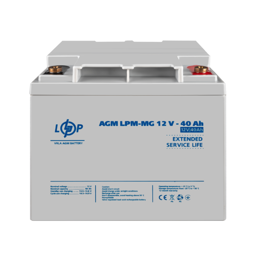 Аккумулятор мультигелевый LPM-MG 12V - 40 Ah