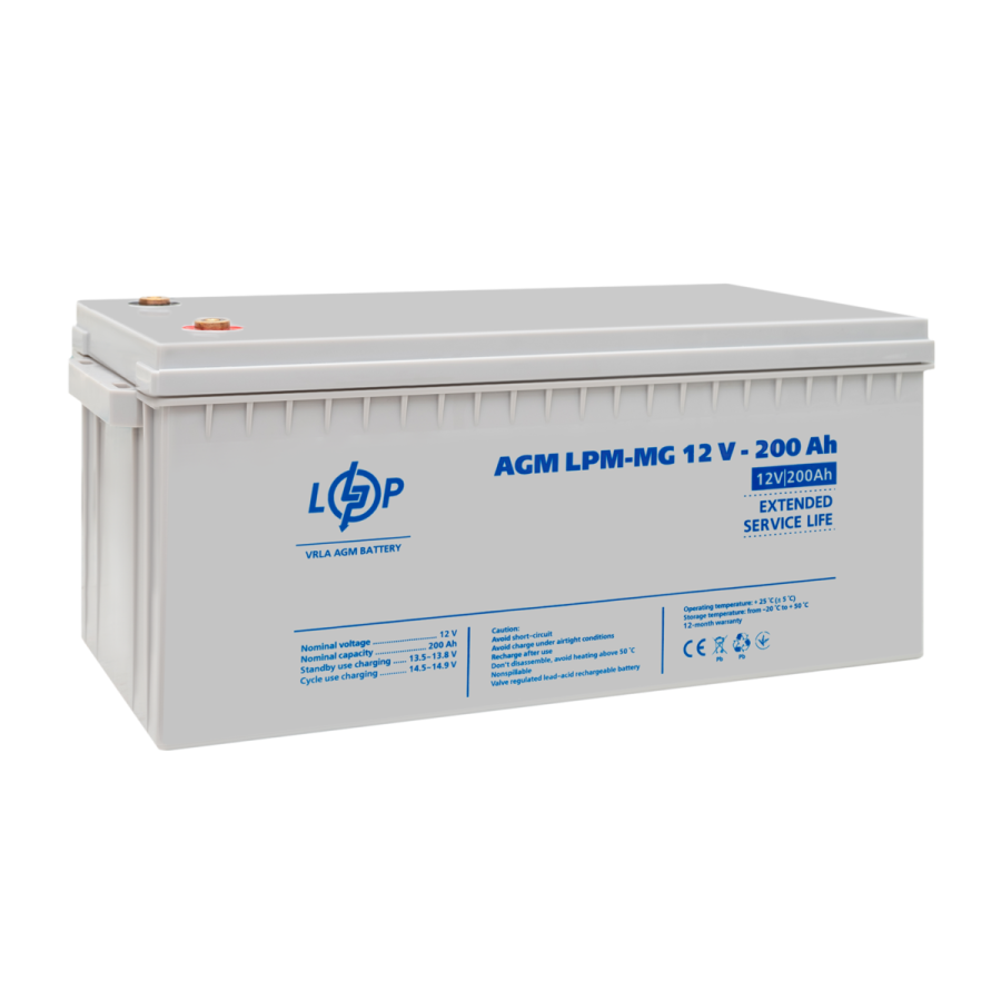Акумулятор мультигелевий LPM-MG 12V - 200 Ah