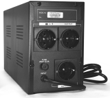 Источник бесперебойного питания (ИБП) Ritar RTM1000 (600W) Proxima-L, LED, AVR, 3st, 3xSCHUKO socket, 2x12V7Ah, metal Case (350х120х190) Q2