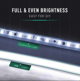 Світлодіодна LED стрічка PROLUM™ 220V; СОВ; 280 LED; IP67; 12 ММ; Series "S", Білий (5500-6000К)