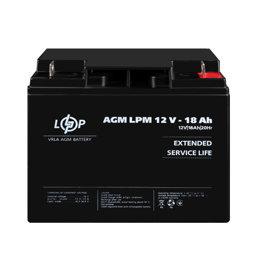 Аккумулятор AGM LPM 12V - 18 Ah