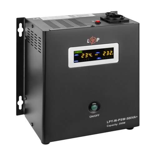 4142 ДБЖ з правильною синусоїдою 12V LPY-W-PSW-500VA+(350Вт)5A/10A