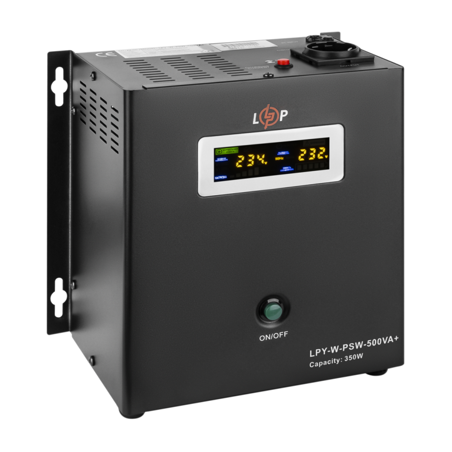 4142 ДБЖ з правильною синусоїдою 12V LPY-W-PSW-500VA+(350Вт)5A/10A