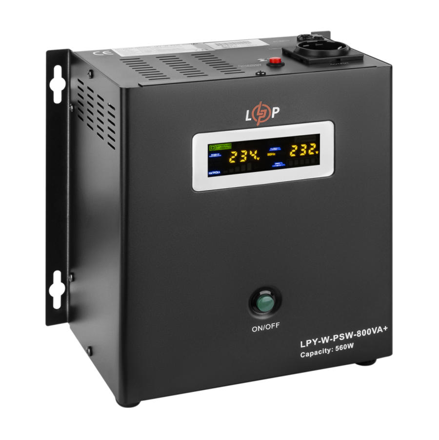 4143 ДБЖ з правильною синусоїдою 12V LPY-W-PSW-800VA+(560Вт)5A/15A