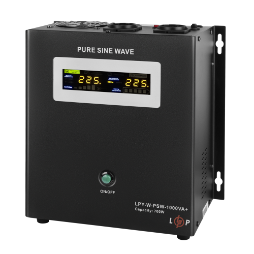 ДБЖ з правильною синусоїдою 12V LPY-W-PSW-1000VA+(700Вт)10A/20A