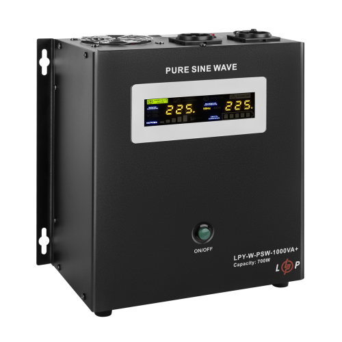 ДБЖ з правильною синусоїдою 12V LPY-W-PSW-1000VA+(700Вт)10A/20A
