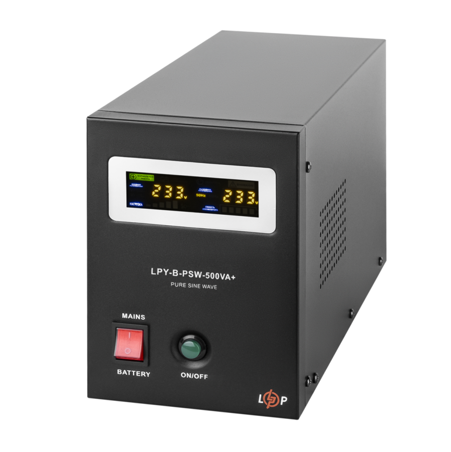 ИБП с правильной синусоидой 12V LPY-B-PSW-500VA+ (350Вт) 5A/10A