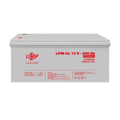 Акумулятор гелевий LPM-GL 12V - 200 Ah