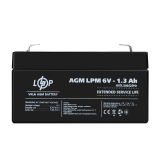 Акумулятор AGM LPM 6V - 1.3 Ah
