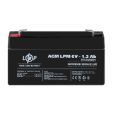 Акумулятор AGM LPM 6V - 1.3 Ah