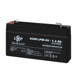 Акумулятор AGM LPM 6V - 1.3 Ah