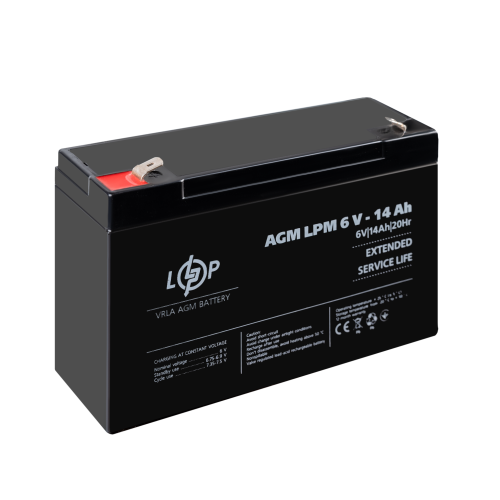 Аккумулятор AGM LPM 6V - 14 Ah