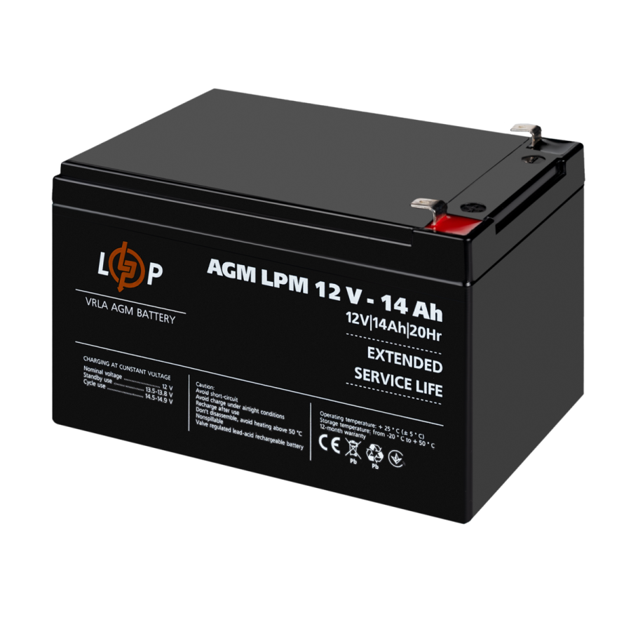 Аккумулятор AGM LPM 12V - 14 Ah