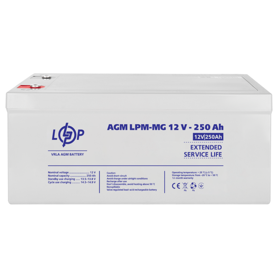 Акумулятор мультигелевий LPM-MG 12V - 250 Ah