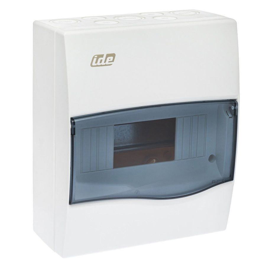 Розподільчий щит IDE 8 модулей IP40 з шинами N і PE 228x191x99 мм (BV8PT/RR)