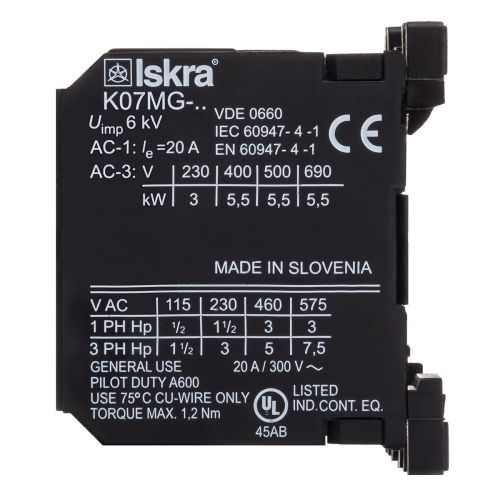 Контактор K07MG-10 1НВ 220/240 В 50/60 Гц (30040091000)