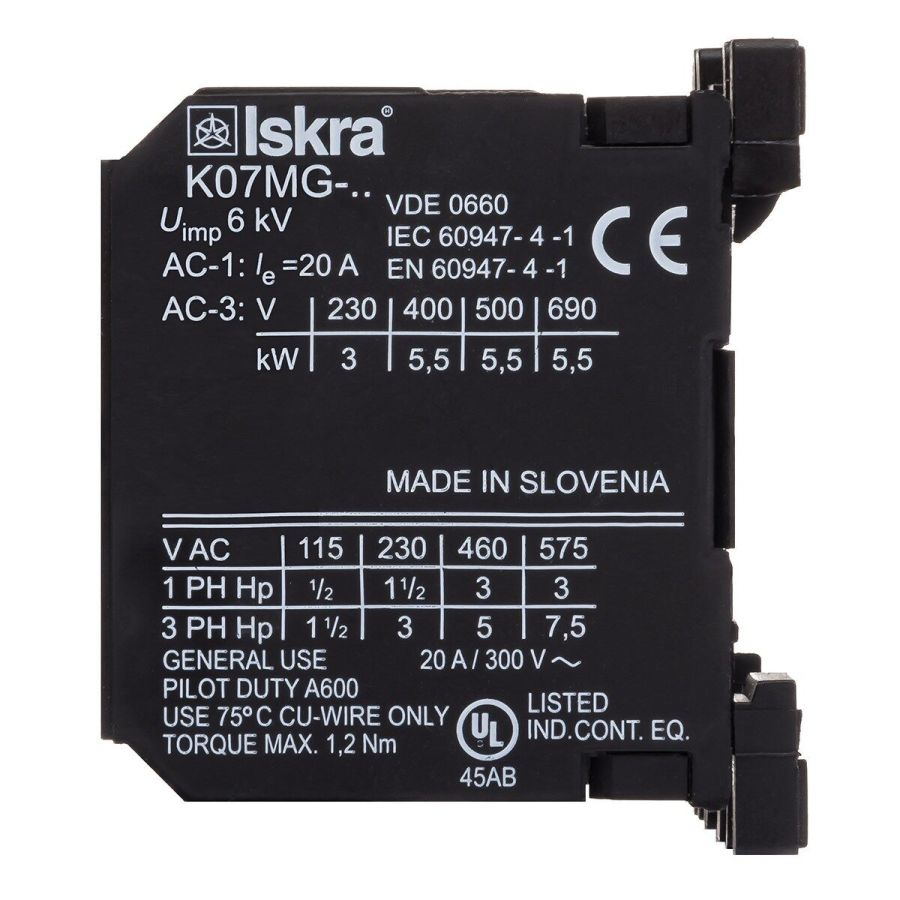 Контактор K07MG-10 1НВ 220/240 В 50/60 Гц (30040091000)
