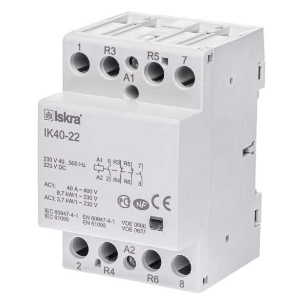 Контактор IK40-22 40А 2НВ+2НЗ 220/240 В 50/60 Гц (30045150000)