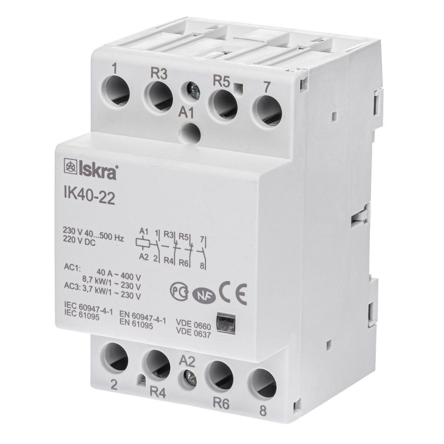 Контактор IK40-22 40А 2НВ+2НЗ 220/240 В 50/60 Гц (30045150000)