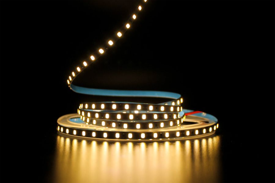 Світлодіодна LED стрічка PROLUM™ 5 ММ 12V; 2835\120; IP20; Series "SG", Тепло-Білий (2800-3200K)