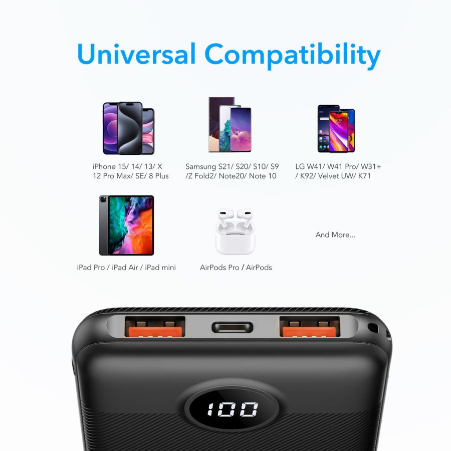 Зовнішній акумулятор Power Bank VEGER 10000MAH (W1105PD)