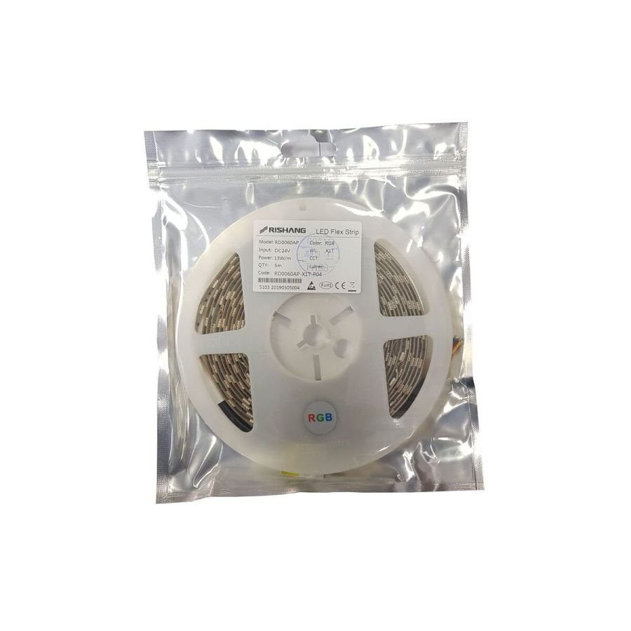Лед стрічка RISHANG 24В 5050-60 12,9Вт 560Лм RD0060AP RGB IP20