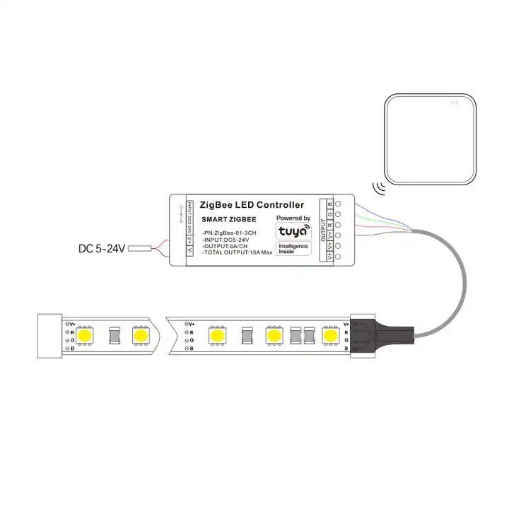 Контролер управління PROLUM RGB ZigBee; Wi-Fi; TUYA; 15A; Series: HomeLink