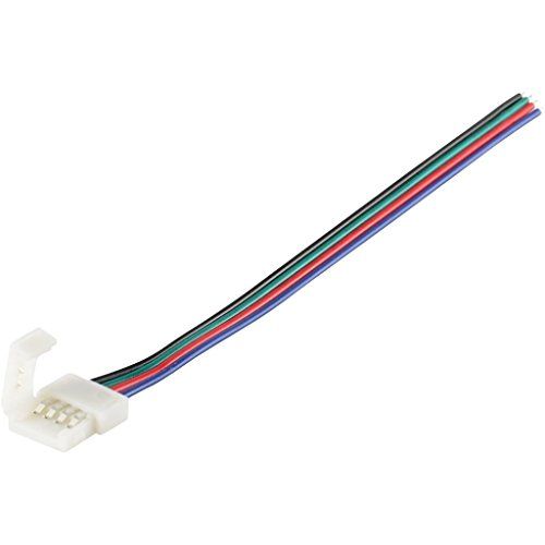 Кабель PROLUM™ для стрічки 5050, RGB, 10 мм, + 1 затиск