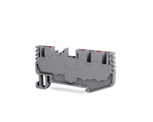 Клема пружинна багатоконтактна TBLOC PFT 2,5 1X2 сіра